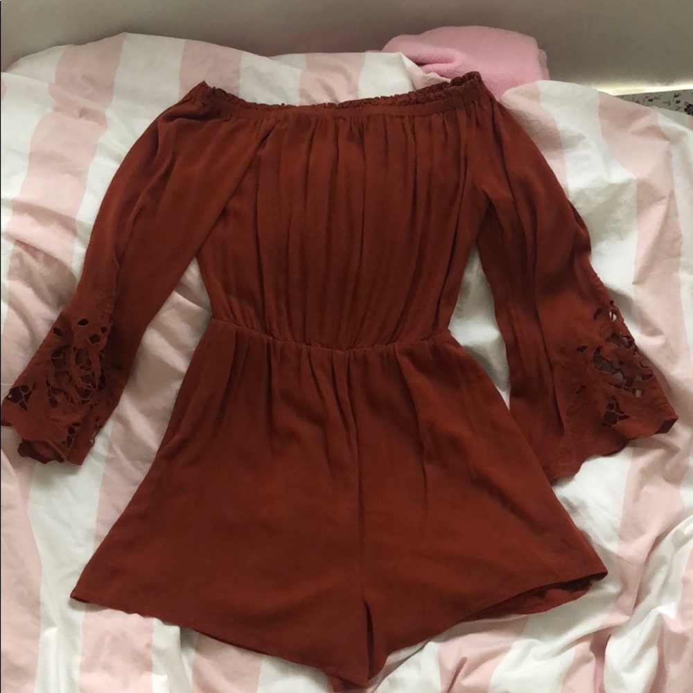 cute off the shoulder romper from dress up